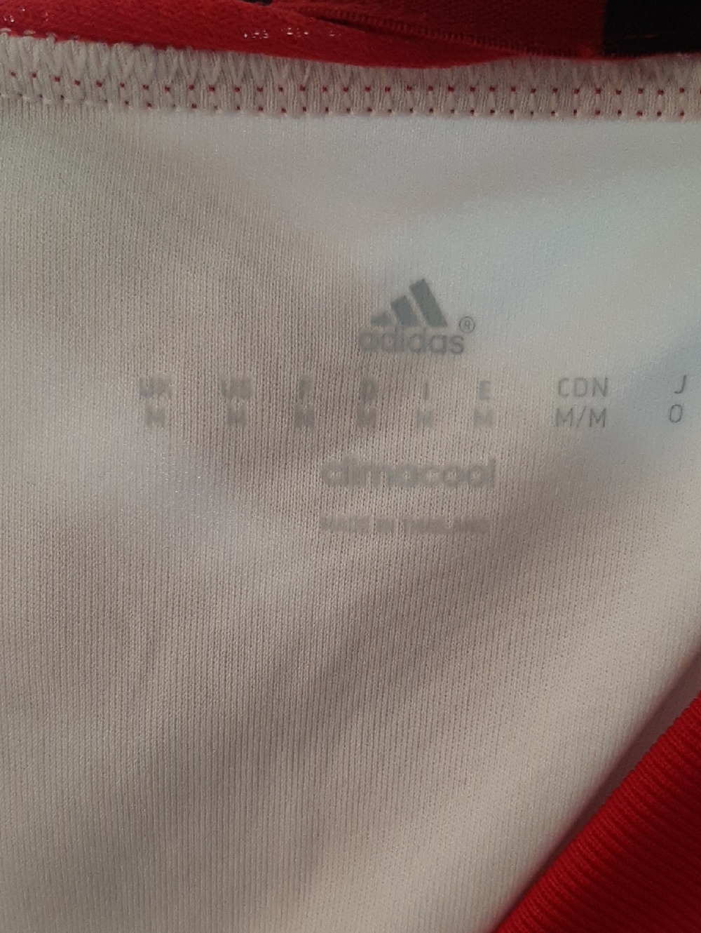 adidas Vintage Red & White New York Red Bulls Soccer Jersey - Picture 6 of 7